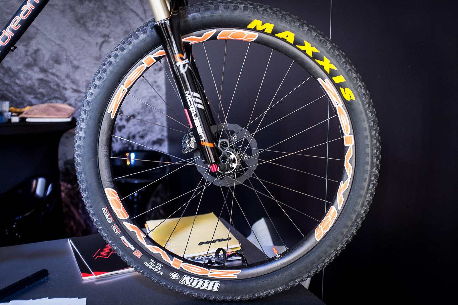 Zelvy Carbon Ceramic Disc Rotors and 36mmwide Carbon Rims EUROBIKE