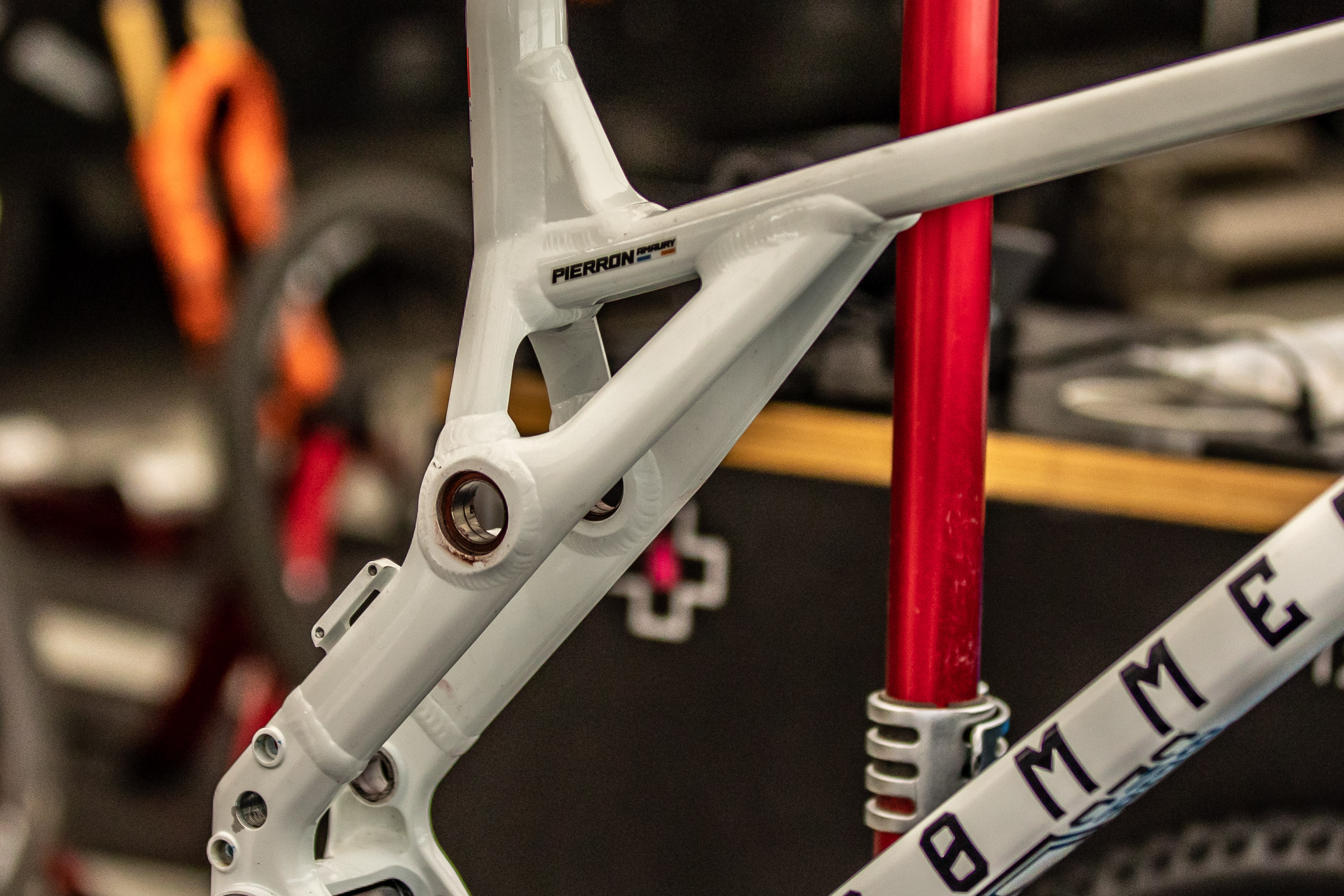 Amaury S Naked Commencal Pit Bits Val Di Sole World Cup Downhill Mountain Biking Pictures