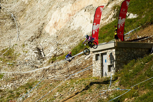 Mickael Pascal, 2nd in Timed Training at Val d'Isere World Cup