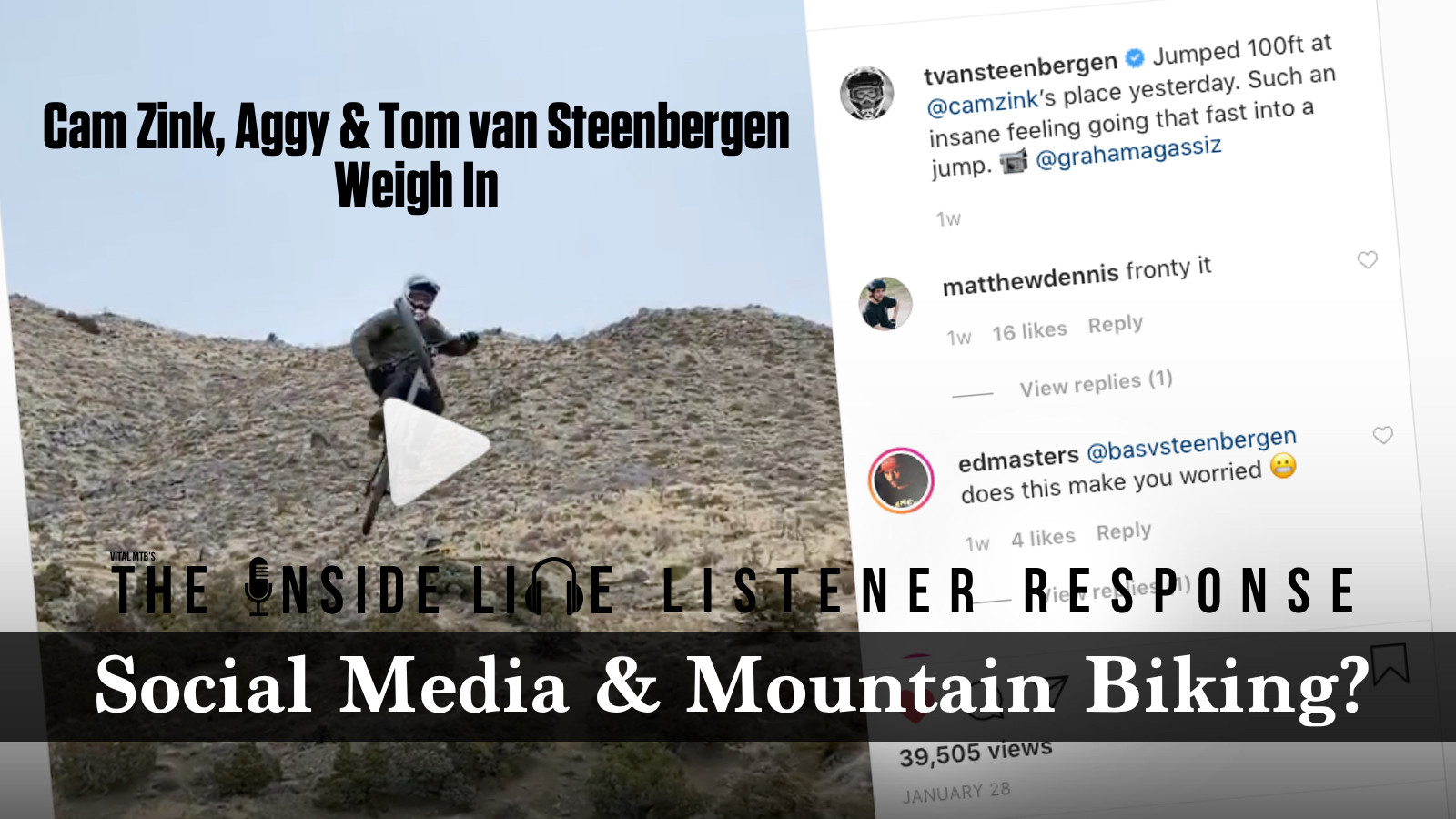 Zink, Aggy, TVS - Social Media and MTB - The Inside Line Listener Response #2