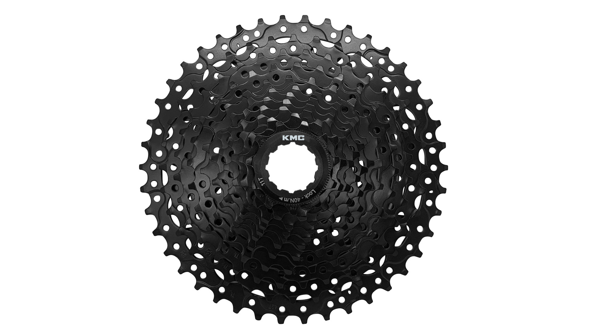 Fahrradkette 11 Fach KMC React 11 Speed Cassette, Black, 11/42T