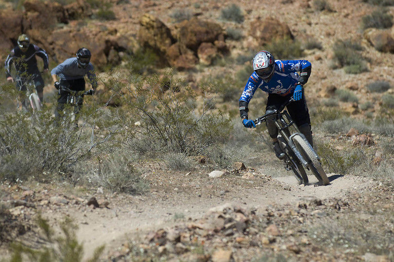 winter downhill mountain biking