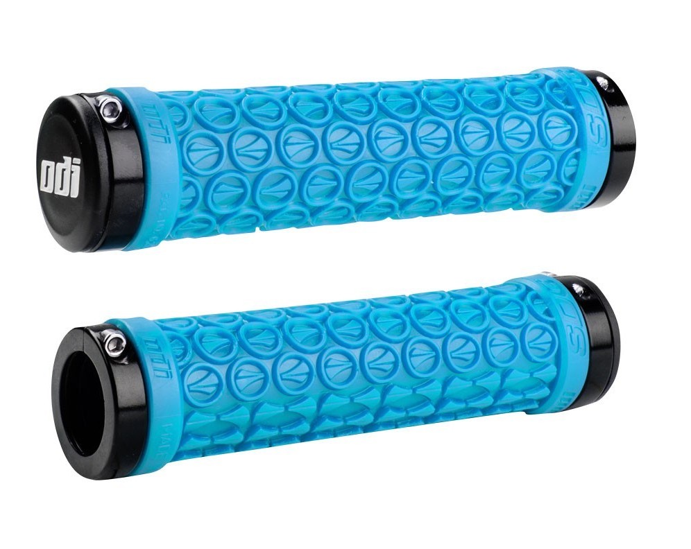 ODI SDG Lock-On Handlebar Grips 130mm Black Circular Ribbed Dampener ODI SDG Lock-On Handlebar Grips 130mm Black Circular Ribbed Dampener