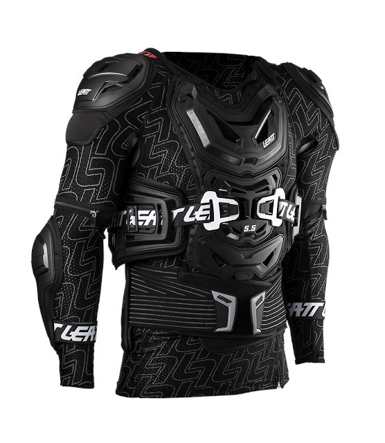 Leatt Body Protector 5.5 Black Optimal Hard Shell Body Protector with 3DF