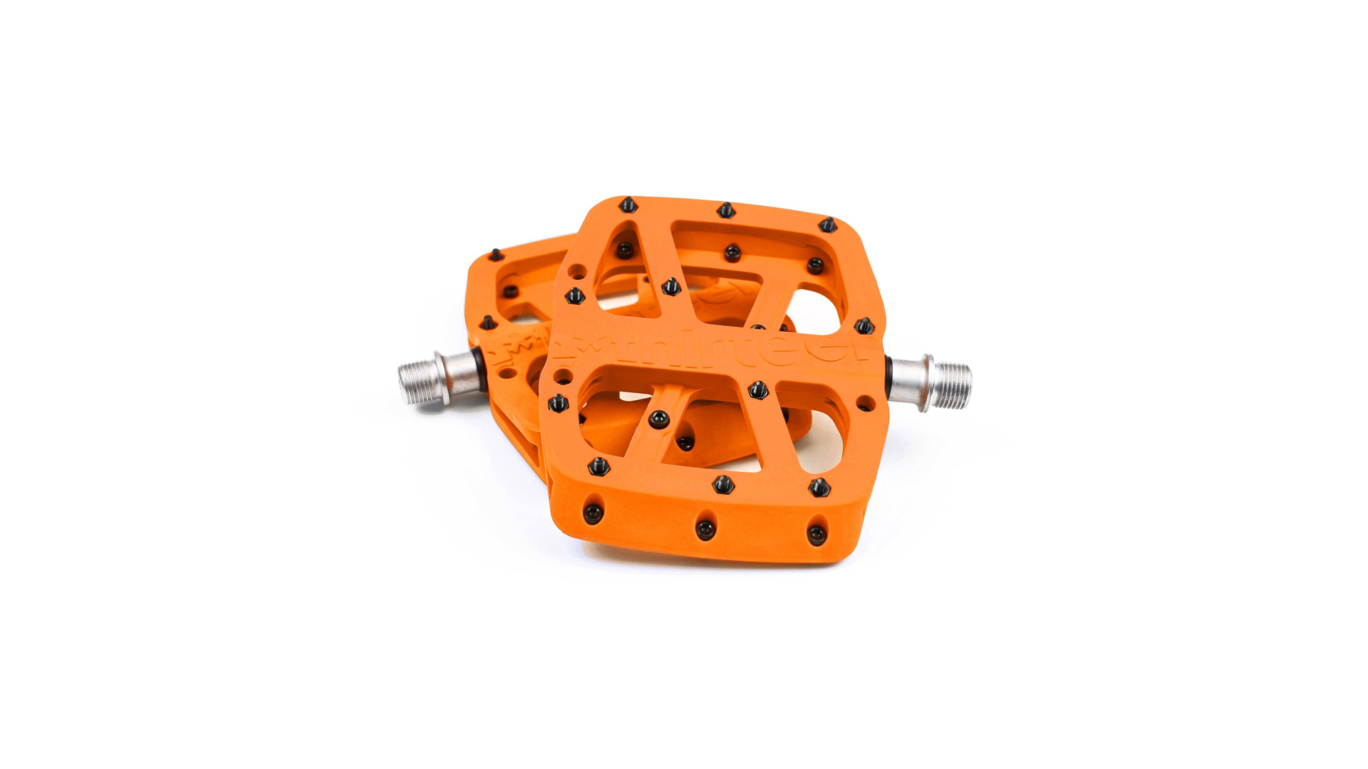 Pedali MTB E*thirteen Base Piatti - 100x110 Mm, 22 Pin - Set Con Perni Di Ricambio