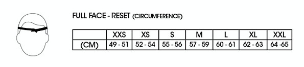 s1600 SixSixOne Reset Size Chart