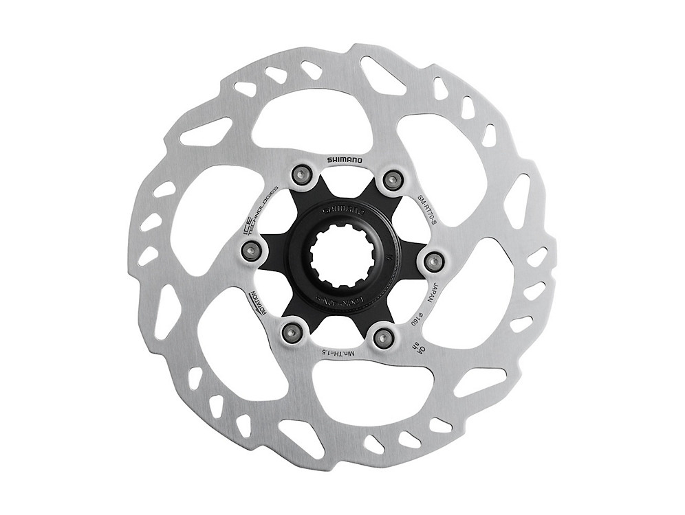 EXTERNAL SERRATION Details about / Shimano Center Lock Bike Rotor SM-RT70 160//140mm w//lock ring