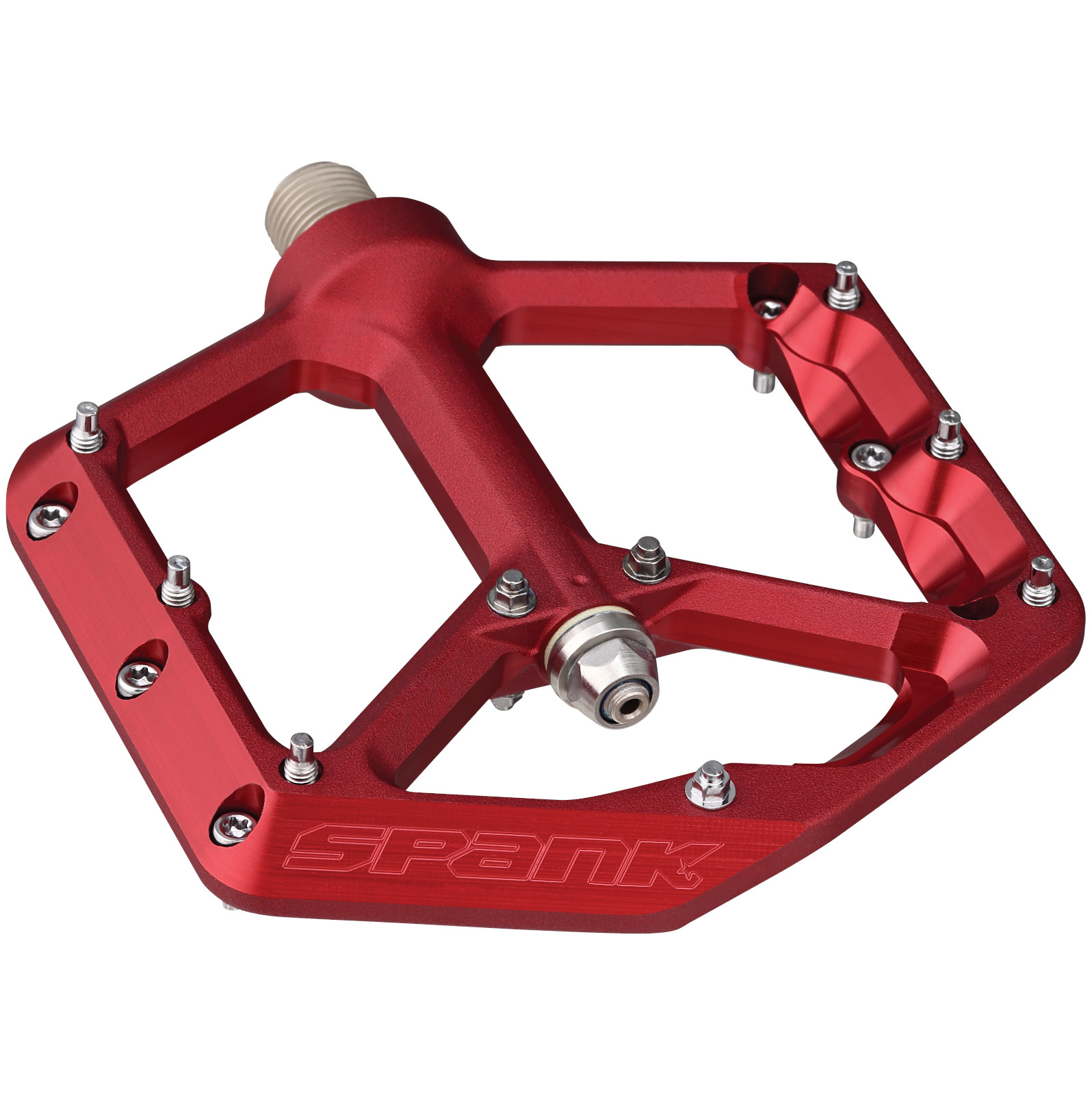 SPANKY3個目 Spank Oozy Reboot Trail Pedals (Red) - Performance Bicycle
