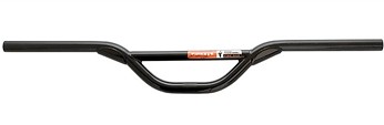 Mountain bike handlebars with crossbar clearance