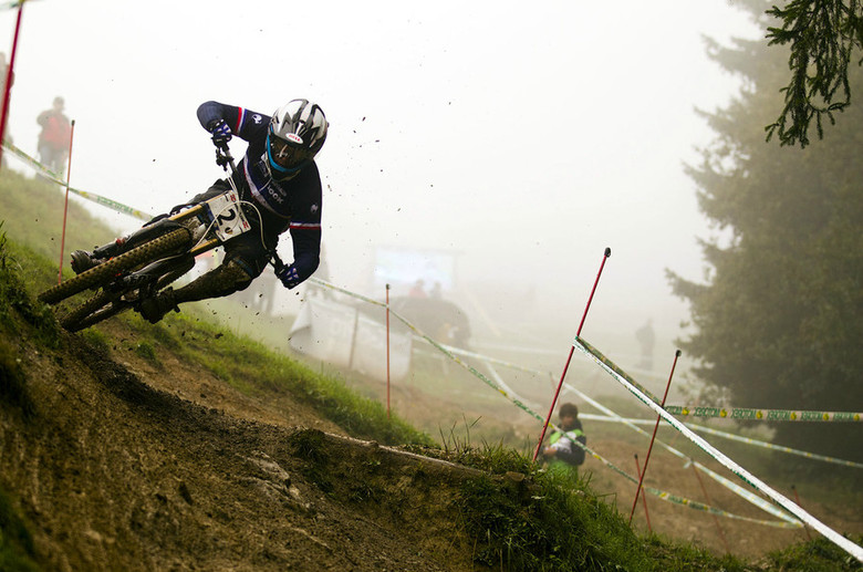 Loic Bruni making quick work of timed training earlier this week. - Photo by Hoshi Yoshida