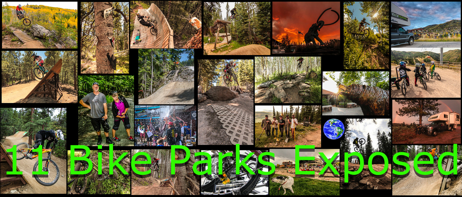2015 Summer Bike Park Tour Photo Collage