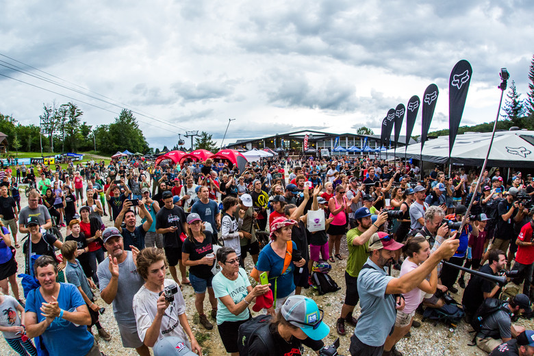 Ominous skies didn't scare off the crowd during awards.