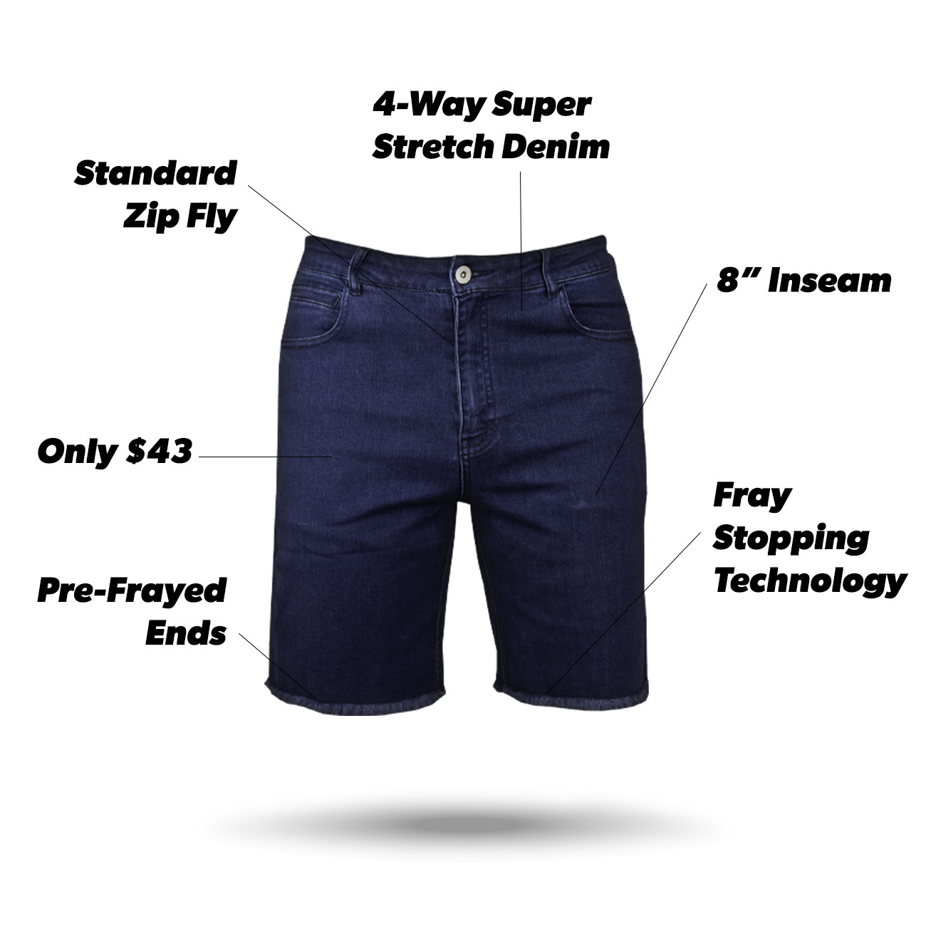 Stretch jorts clearance
