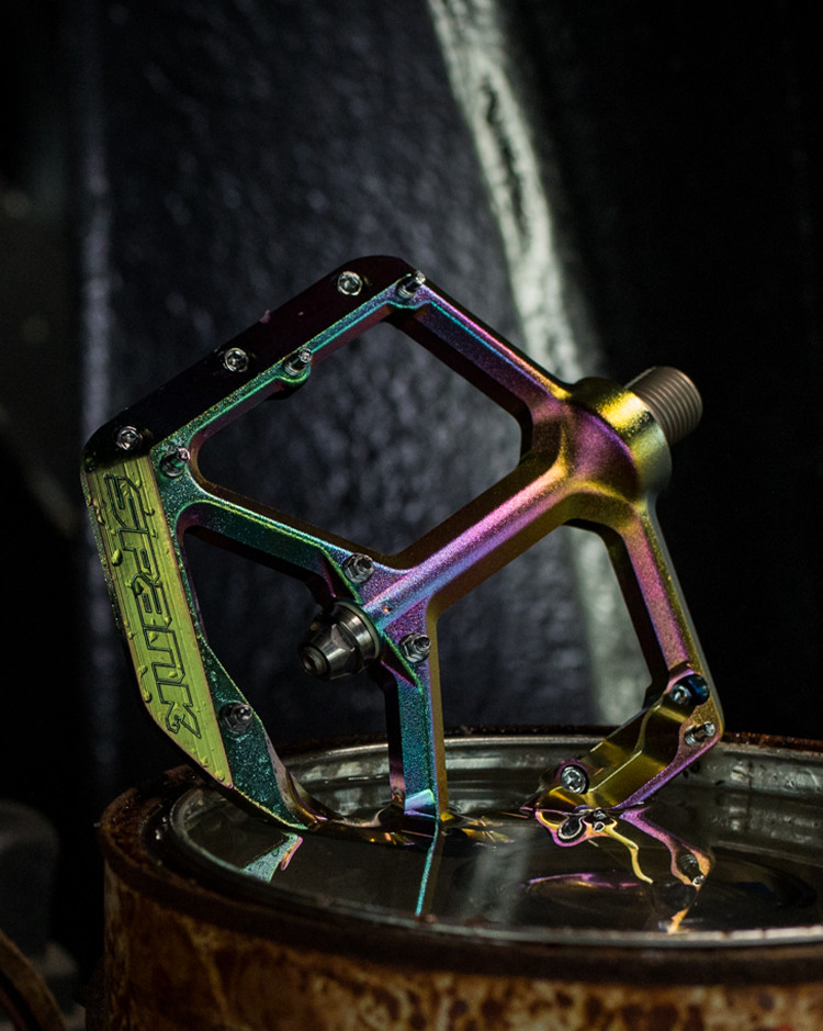 oil slick bike grips