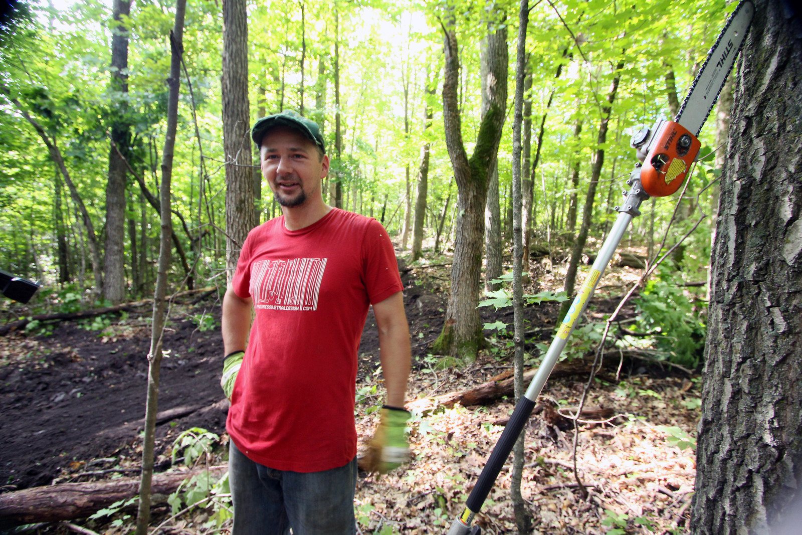 Trail builder Ben Mays from Progressive Designs RideMyDomain