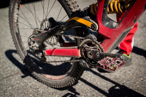 1x7 crankset clearance