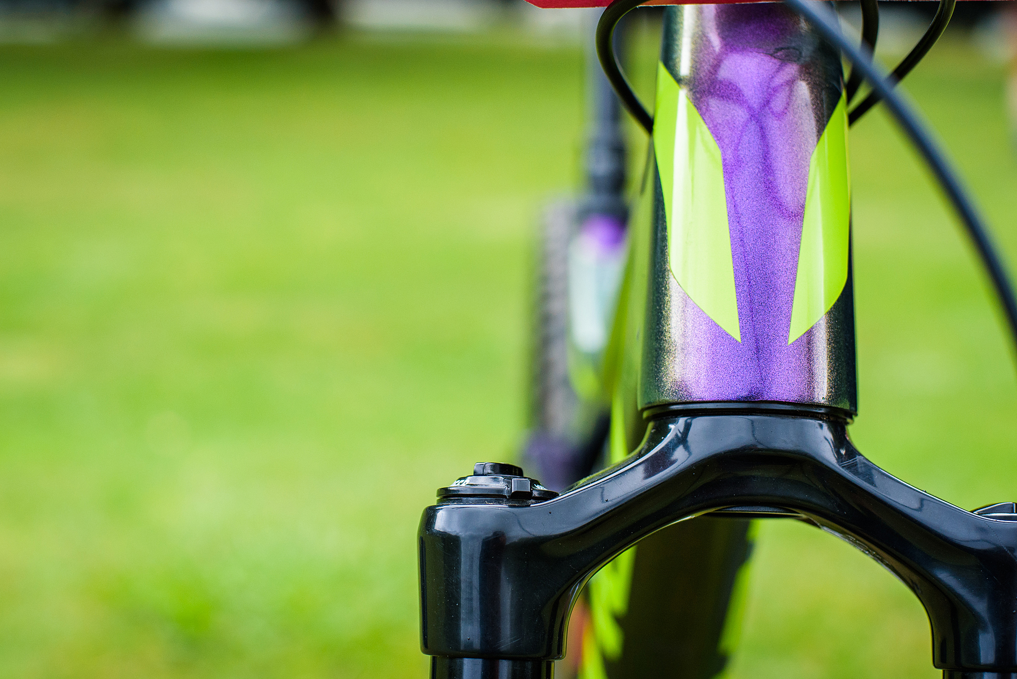 Devinci Spartan Carbon's Purple Paint Pro Bike Check Keegan Wright's