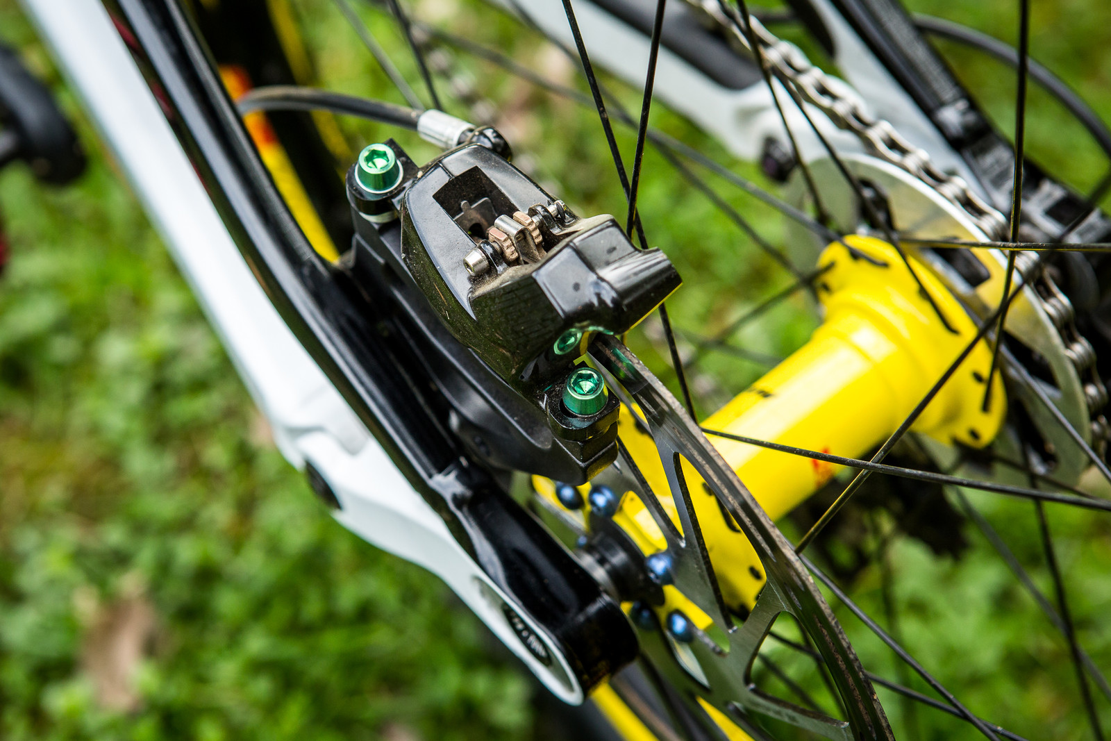 SRAM CODE Brakes with TiBolts Pro Bike Check Troy Brosnan's Canyon