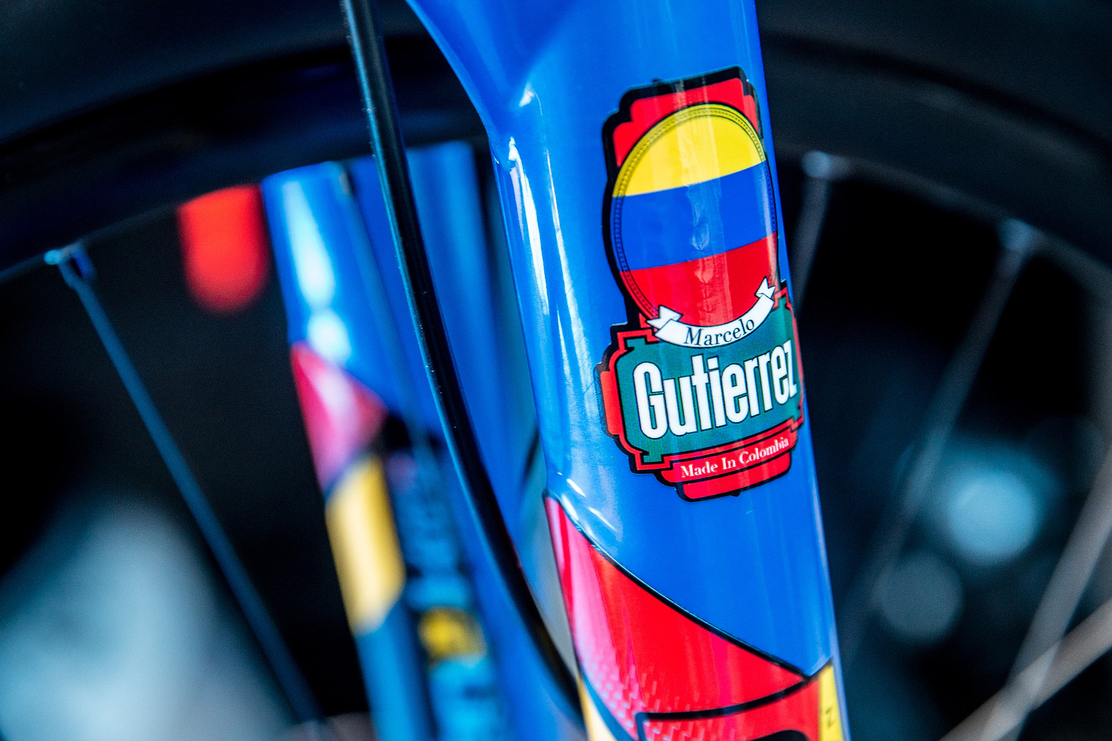 Clean WORLD CHAMPS BIKE Marcelo Gutierrez's Giant Glory Mountain