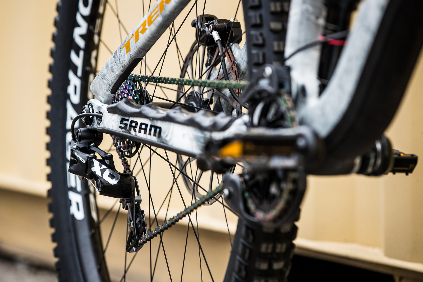 SRAM X01 DH 7Speed Drivetrain Charlie Harrison's Trek Session World