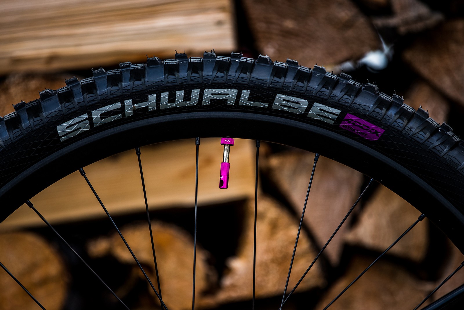 Purple Valve Stem WORLD CHAMPS BIKE Tahnee Seagrave's Canyon Sender