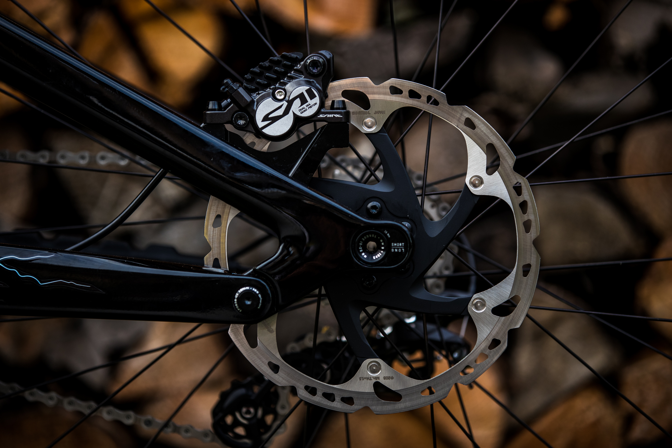 Shimano Saint Brakes with 200mm Rotors WORLD CHAMPS BIKE Tahnee