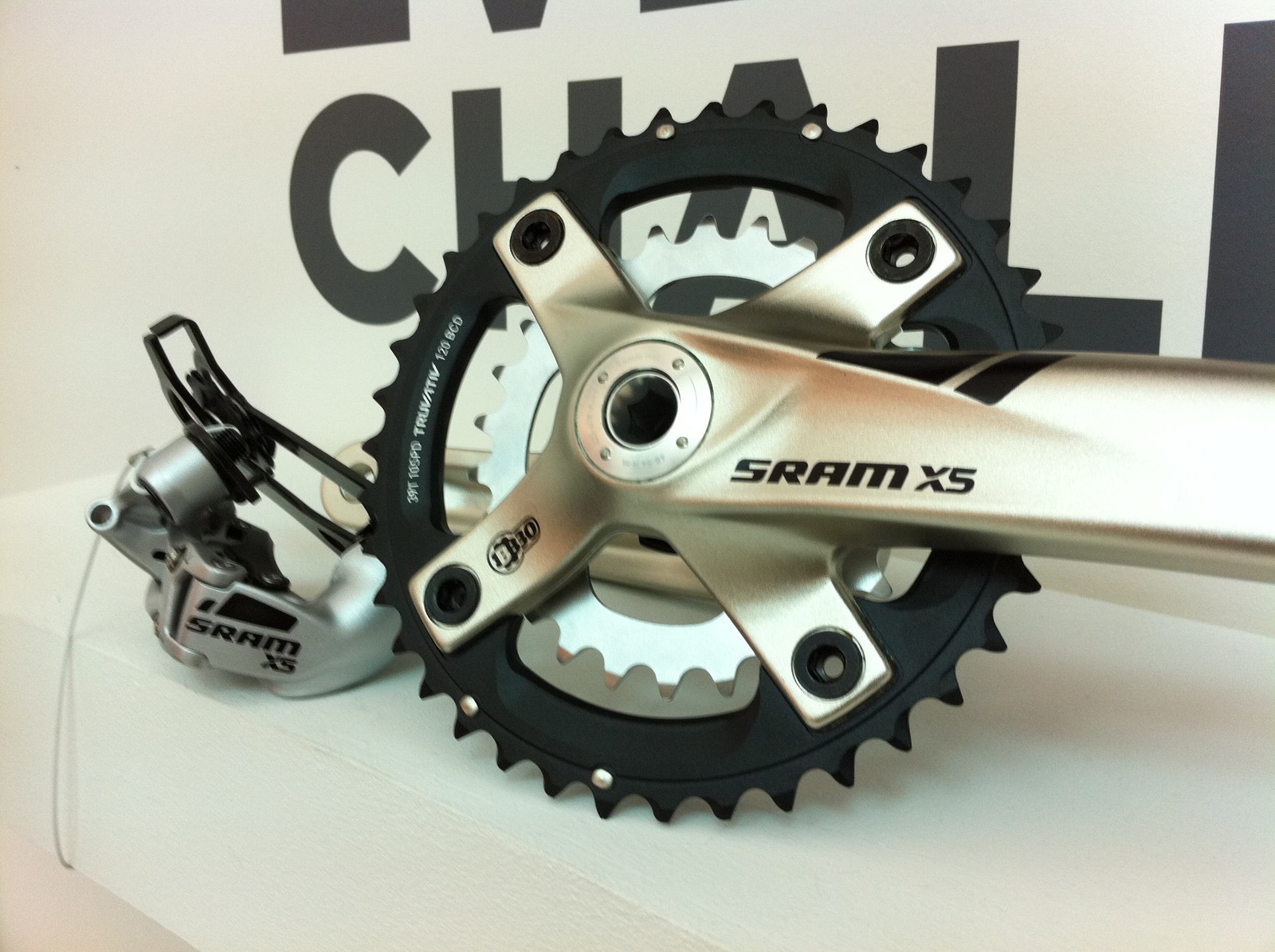 SRAM X5 Cranks and Rear Derailleur - Eurobike 2011 Day 3 - Mountain ...