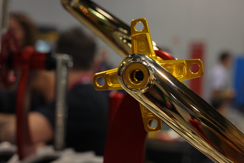Profile Elite Cranks, 24k Gold Plated Interbike 2011 Day 4 Quickie