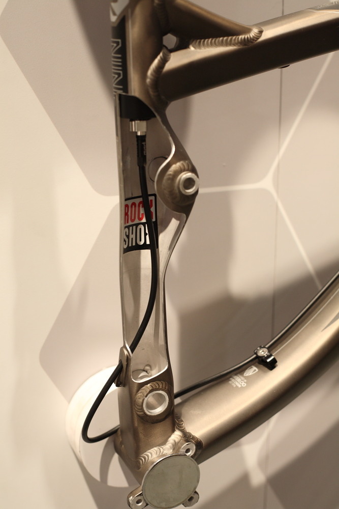 RockShox Reverb Stealth routing on Trek Frames Interbike Day 5