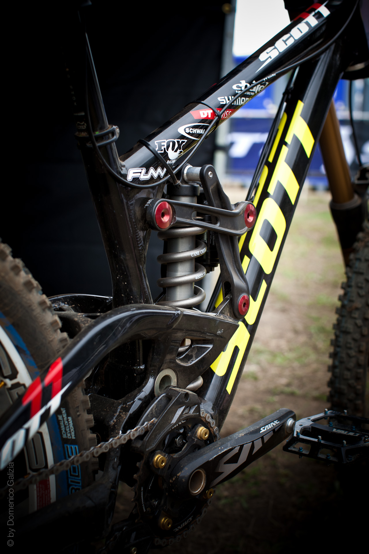 Prototype Scott Gambler DH Bike Suspension Linkage Detail Prototype