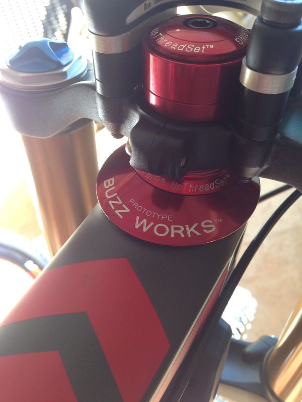 Prototype Chris King Buzz Works Headset On Santa Cruz