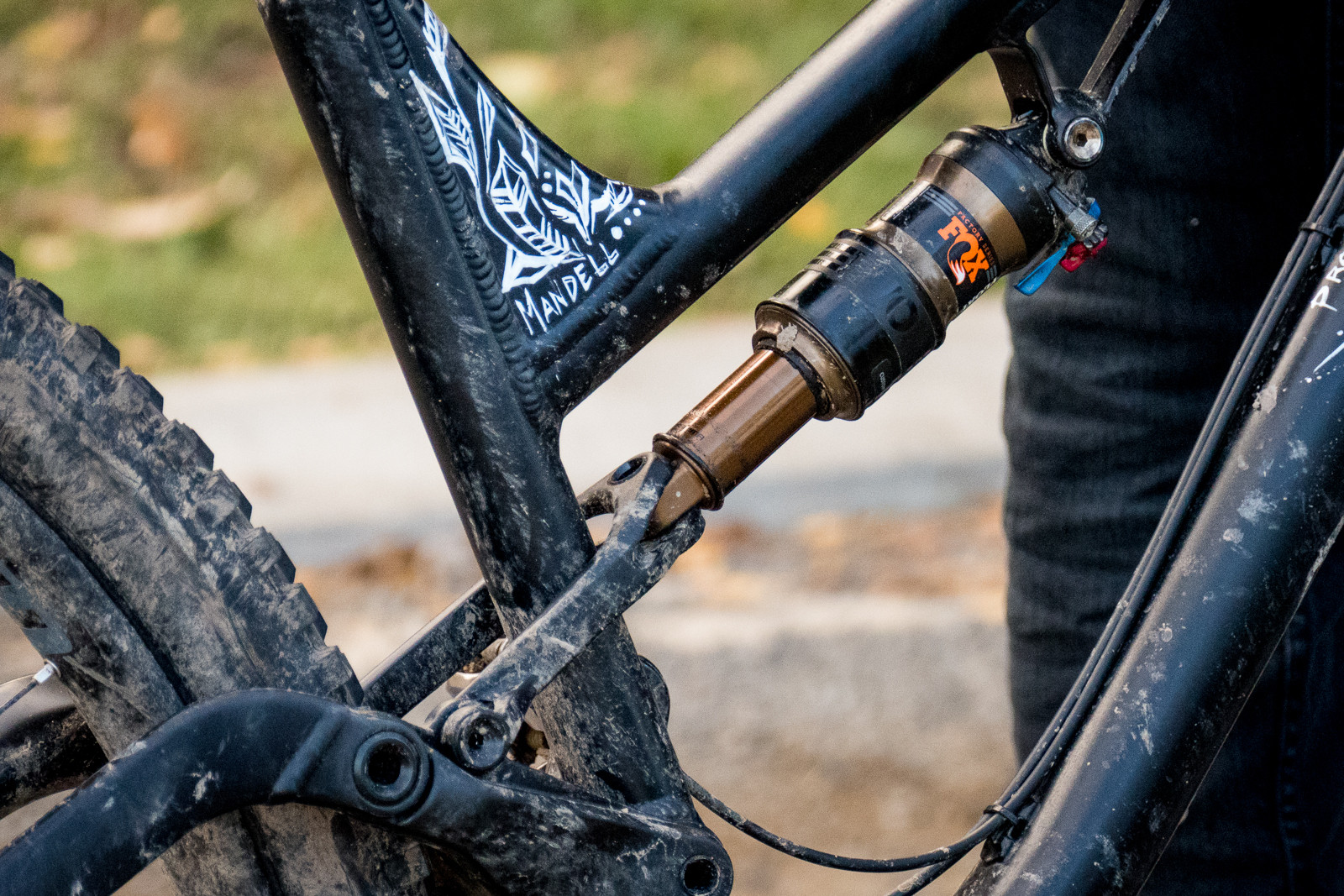 FOX Float Shock with EVOL Air Can PIT BITS Crankworx Rotorua Mountain Biking Pictures