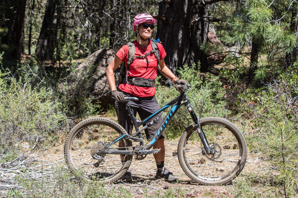 Adele Mery with her Kona Process 134 - PIT BITS - Oregon Enduro 