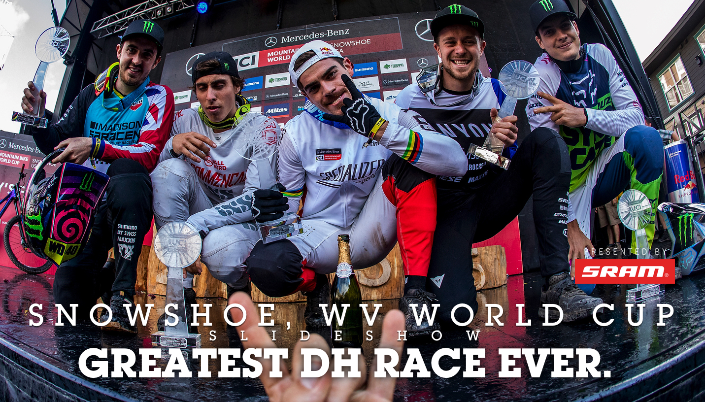 GREATEST DOWNHILL RACE EVER. Snowshoe World Cup DH Finals Mountain
