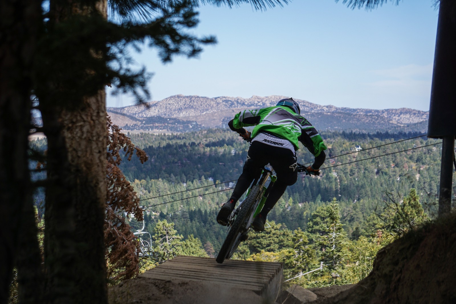 Launch over Big Bear climbak Mountain Biking Pictures Vital MTB