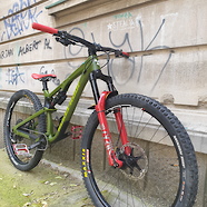 Nukeproof Reactor 290 army green custom build