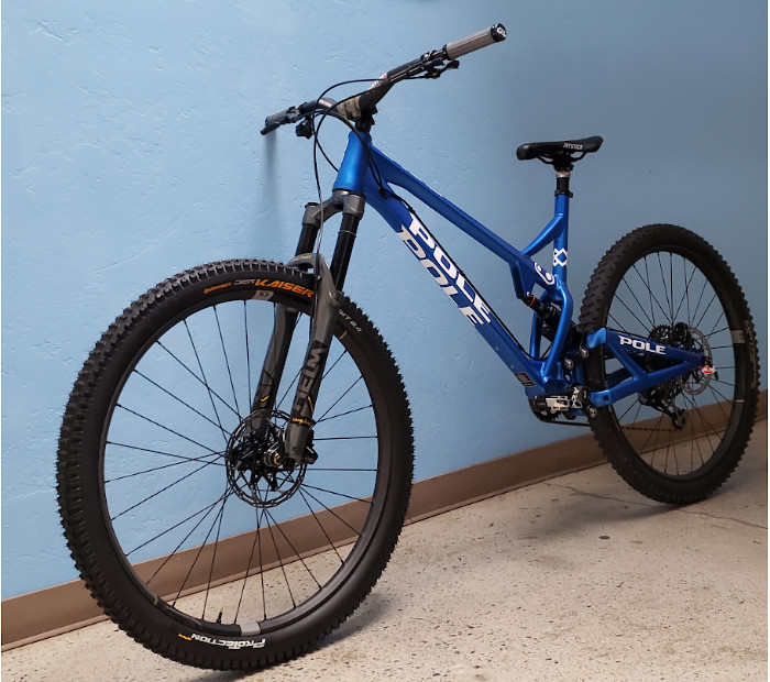 big blue bike