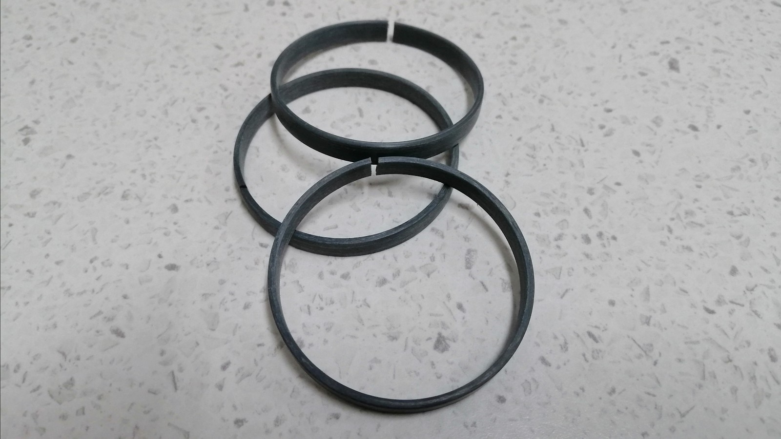 Shock didn't come with any volume bands. Knocked these up on the lathe as well. 