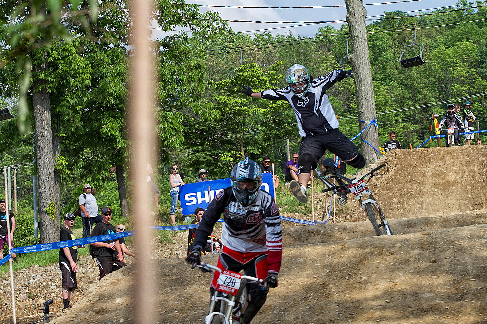 GS Crashes 2011 US Open Giant Slalom Qualifications Mountain Biking