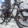 Commencal DH bike at the Novatec Wheel booth.