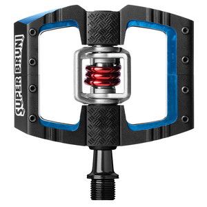 Crankbrothers Mallet DH Clipless Pedals (2024) - Black/Red/Blue (Super Bruni Edition)
