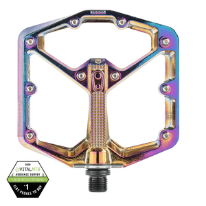Crankbrothers Stamp 7 Flat Pedals - 2023 Oil Slick Edition (large)