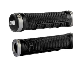 ODI Ruffian MX Lock-On Grip (2024) - Gray Clamps
