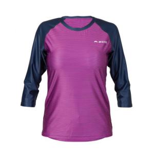 Zoic Women's Jerra Print Riding Jersey - Fuchsia Stripe