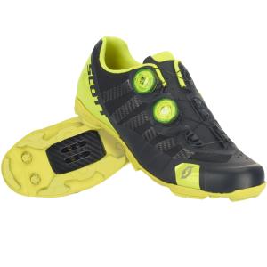 Scott RC Ultimate shoe in matte black/gloss neon yellow