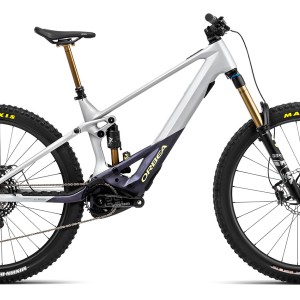 2023 Orbea Wild FS M-LTD (Halo Silver/Tanzanite Carbon View)