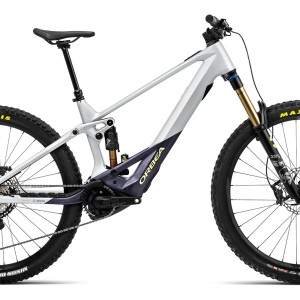 2023 Orbea Wild FS M-Team (Halo Silver/Tanzanite Carbon View)