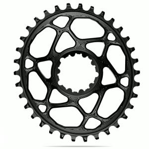 absoluteBLACK Oval Direct Mount SRAM 6mm offset Chainring - Black