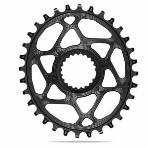 absoluteBLACK Oval Direct Mount Shimano HYPERGLIDE+ Chainring - Black
