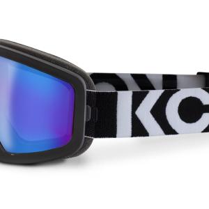 Black with blue mirror lens